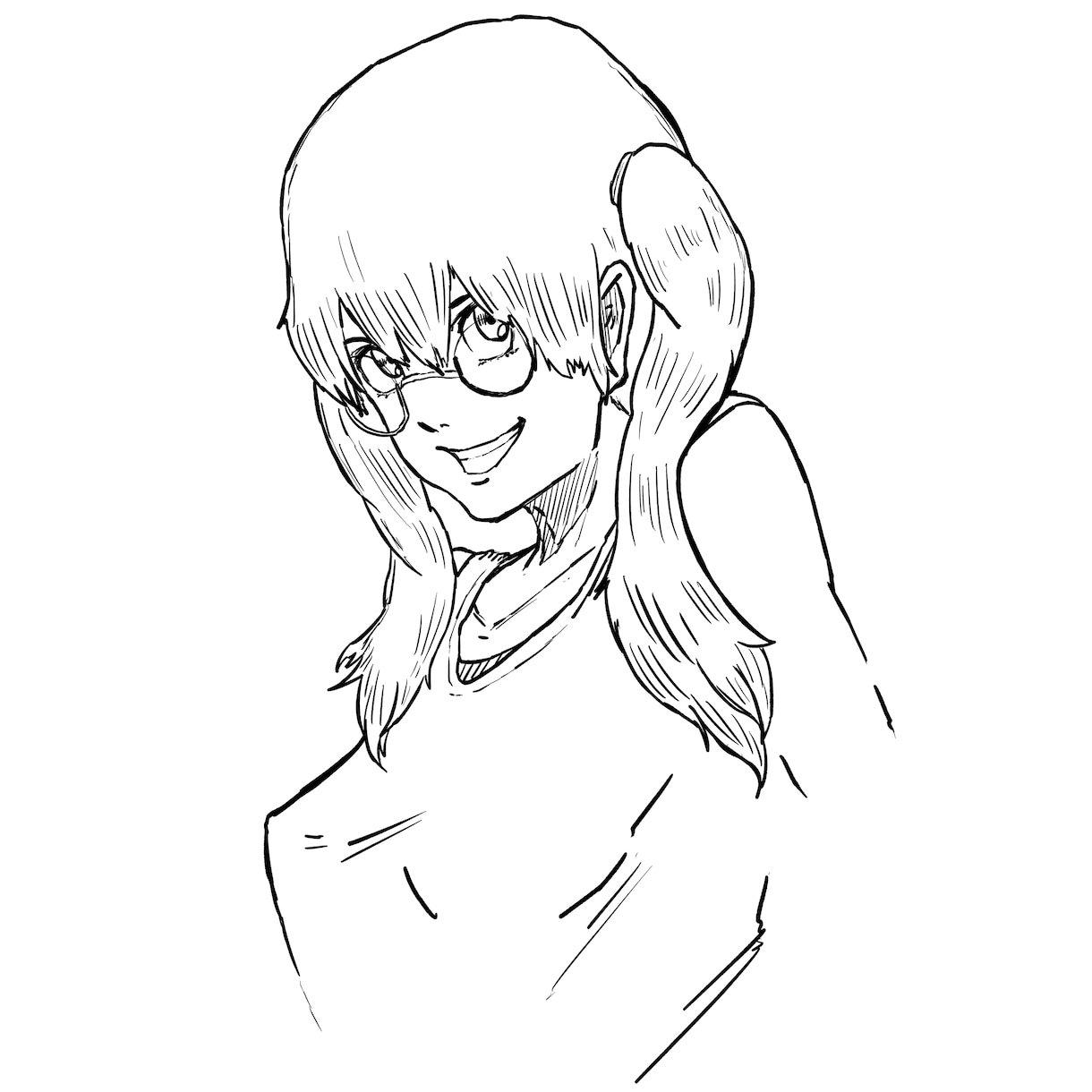 キャラクターを漫画の様な線画イラストで描きます カワイイ女の子からシブ~いおっちゃんまで幅広く対応してます！ イメージ5