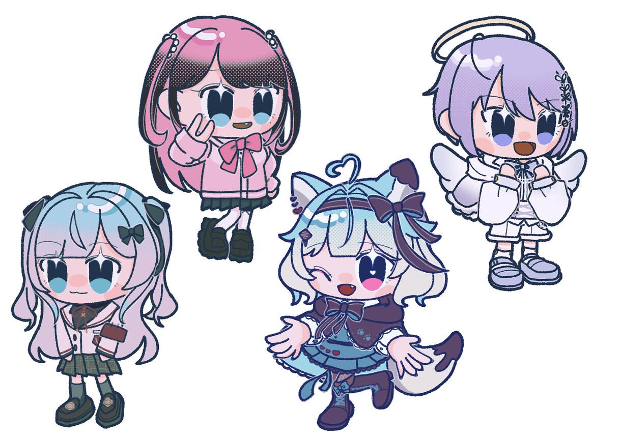 商用利用可◎あなたのかわいいミニキャラ描きます あなたのかわいいミニキャラを可愛く描きます！ イメージ5