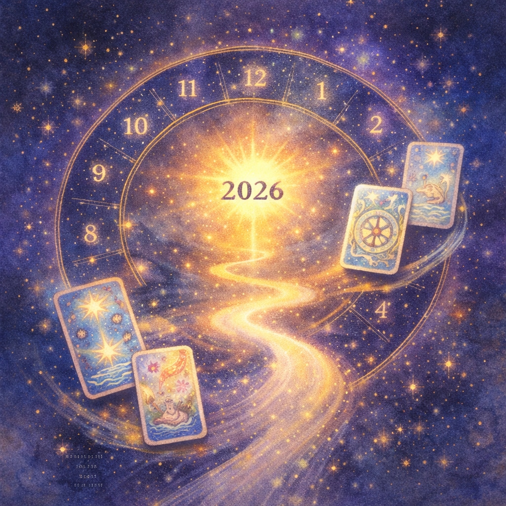 タロット×数秘術で読む2026年の流れを鑑定します 焦らなくていい。あなたにはあなたの流れがある イメージ2
