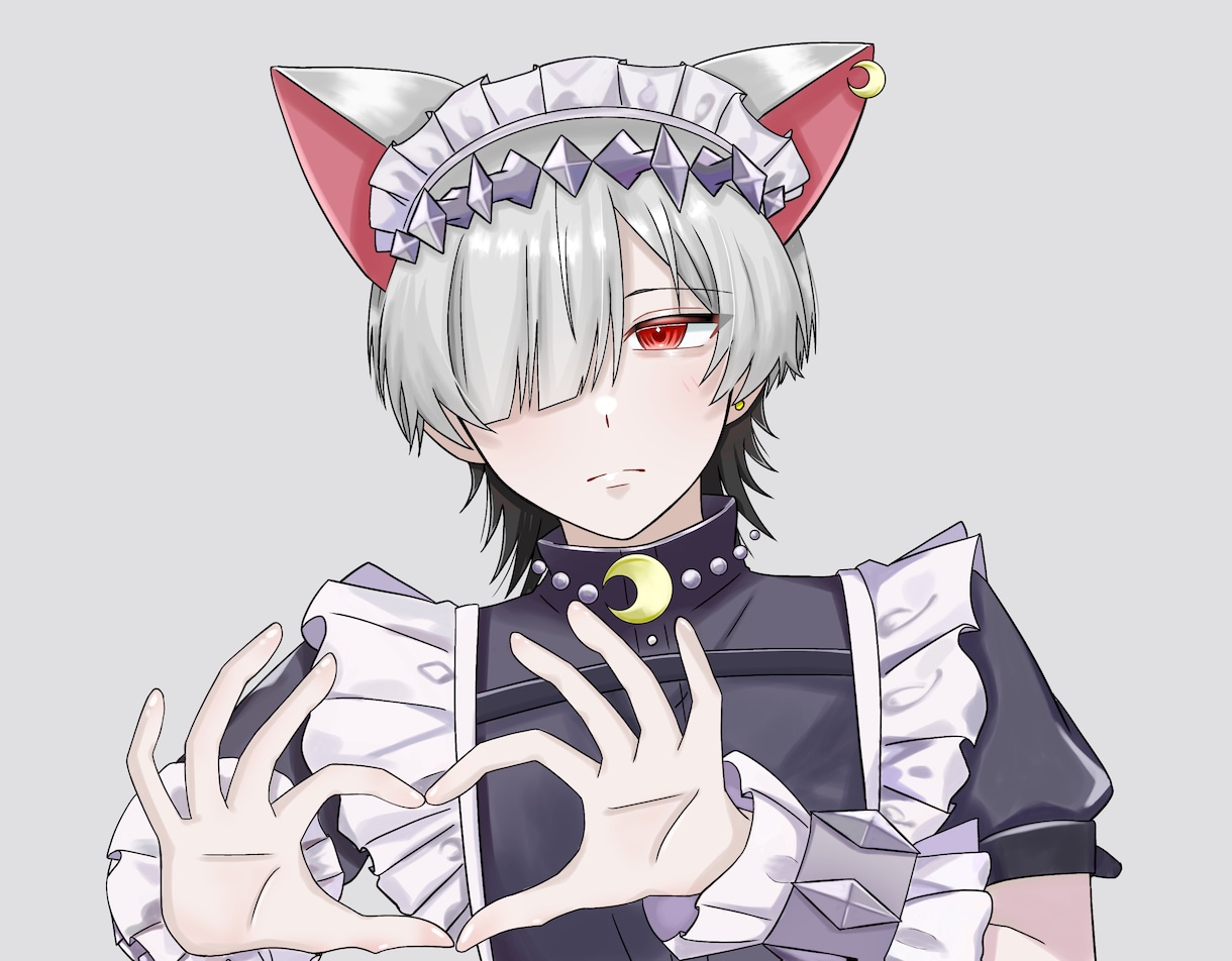 ケモ耳×中性的なかわいいイラスト描きます 中性的で儚い雰囲気が好きな方へ イメージ5
