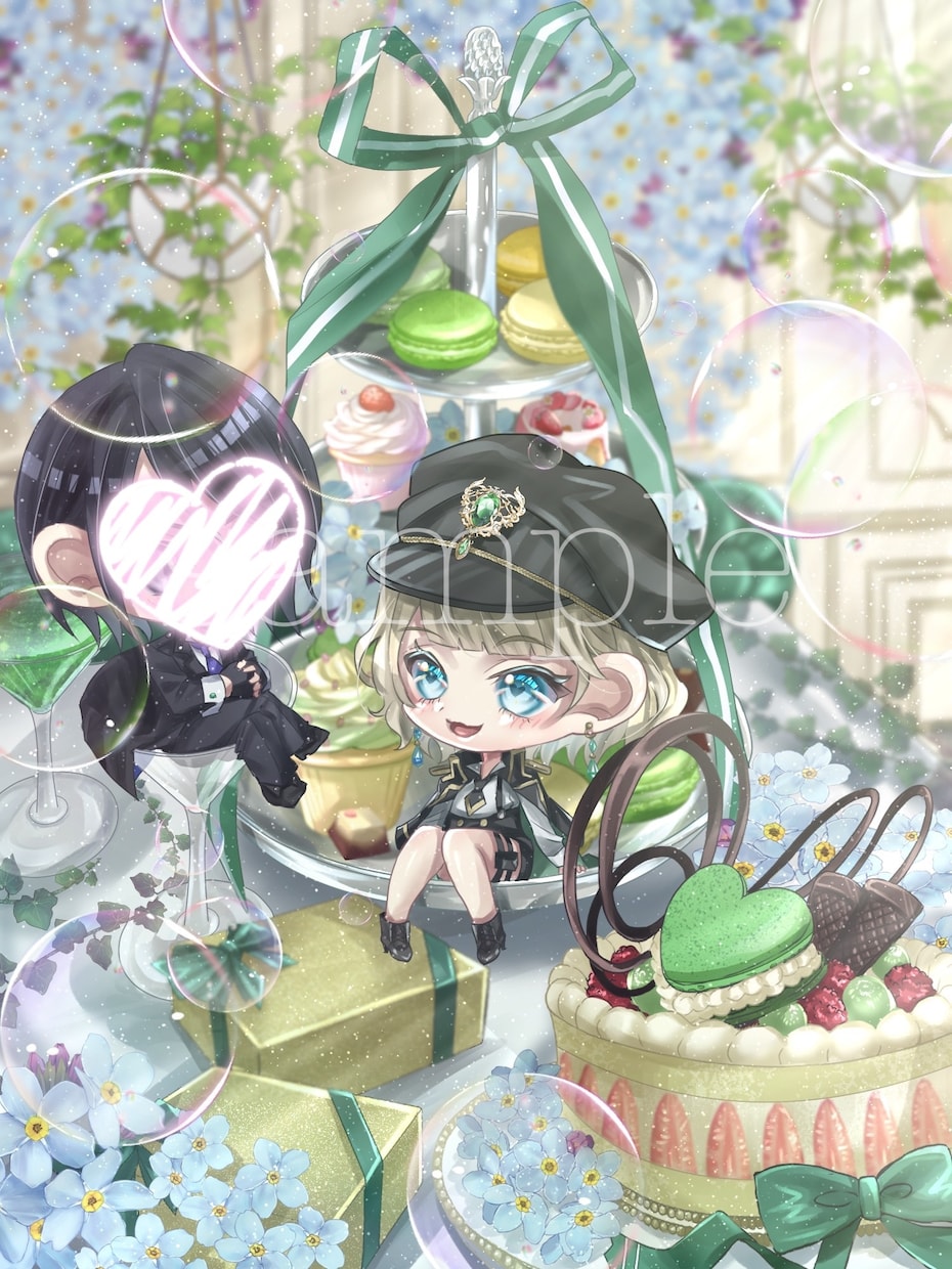 とっても可愛いミニキャライラスト制作します キャラのSD化デザインやアイコン、立ち絵や1枚絵などに！ イメージ2