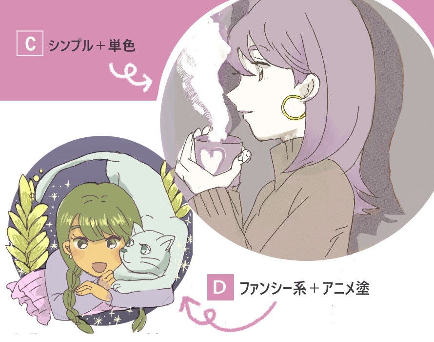 おしゃれで可愛い！アイコン/イラストお描きします あなた好きなものに囲まれたあなただけのイラストをつくろう！ イメージ2