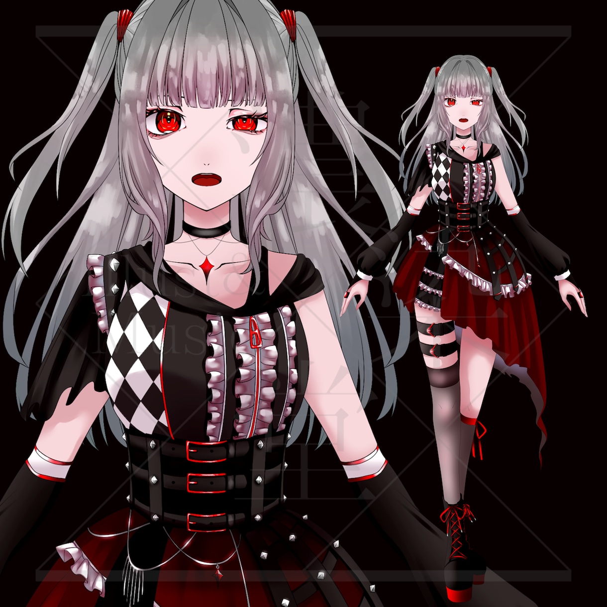 オリジナルキャラクターの立ち絵を描きます ゲームや配信、動画などに幅広く使えるイラストを作成します！ イメージ2