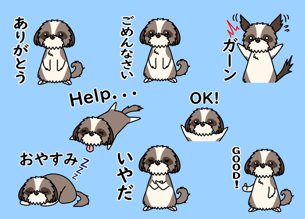 愛犬・愛猫のイラストLINEスタンプ作ります 自慢のペットでオリジナルLINEスタンプを！ イメージ4