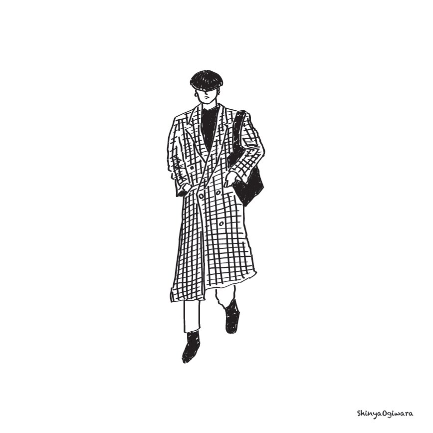 おしゃれファッション誌風の似顔絵イラストを描きます SNSで思わず目に止まるお洒落シンプルなイラストを描きます！ イメージ1