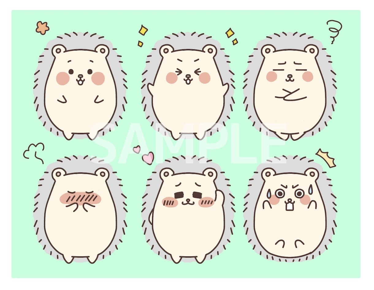 商用OK！ゆるくて可愛いイラスト作成します 色んな場面で使える動物やオリジナルキャラクターを作成！ イメージ4