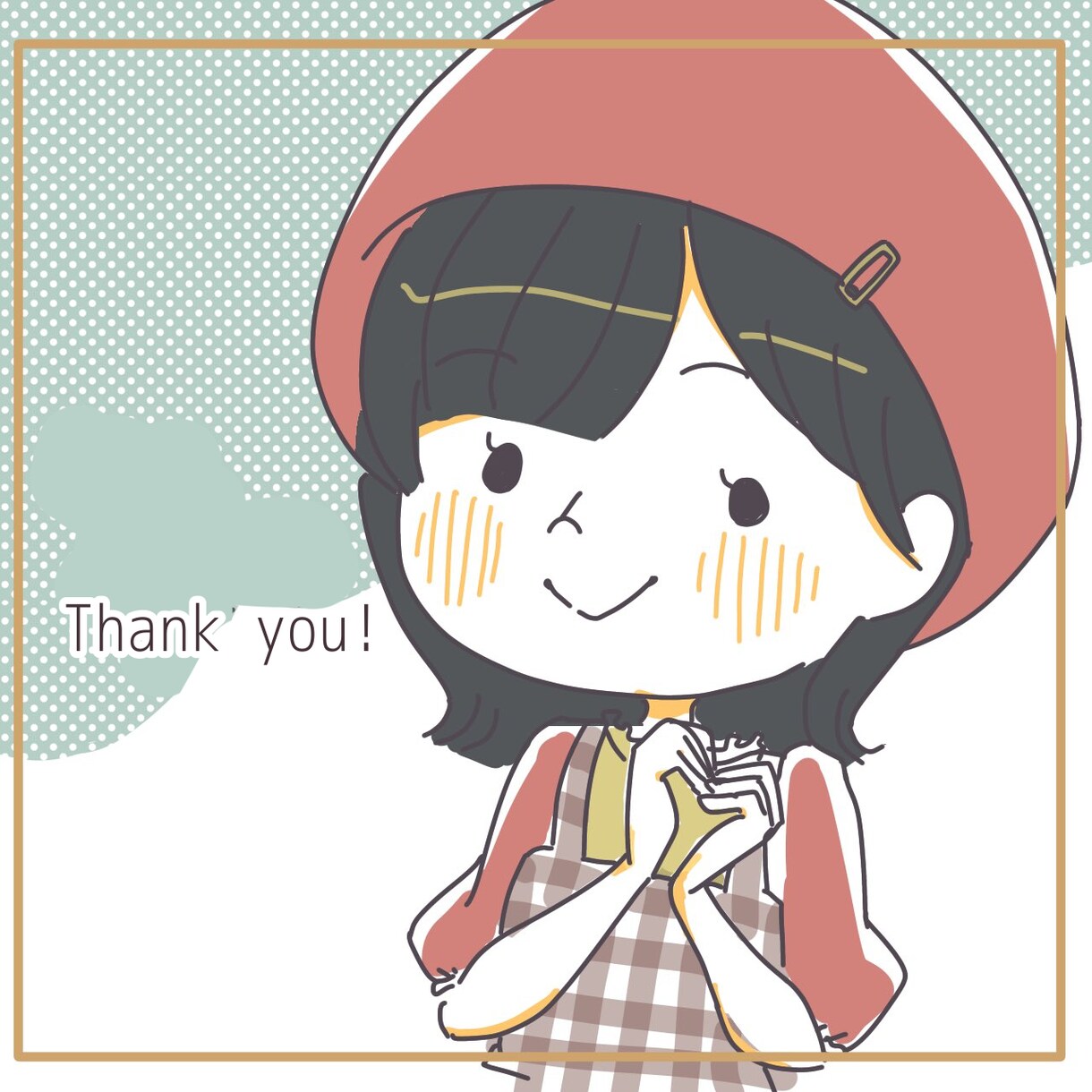 ゆるかわいい女の子のイラストオーダー受付ます 2頭身のシンプルかわいい女の子が得意です イメージ3
