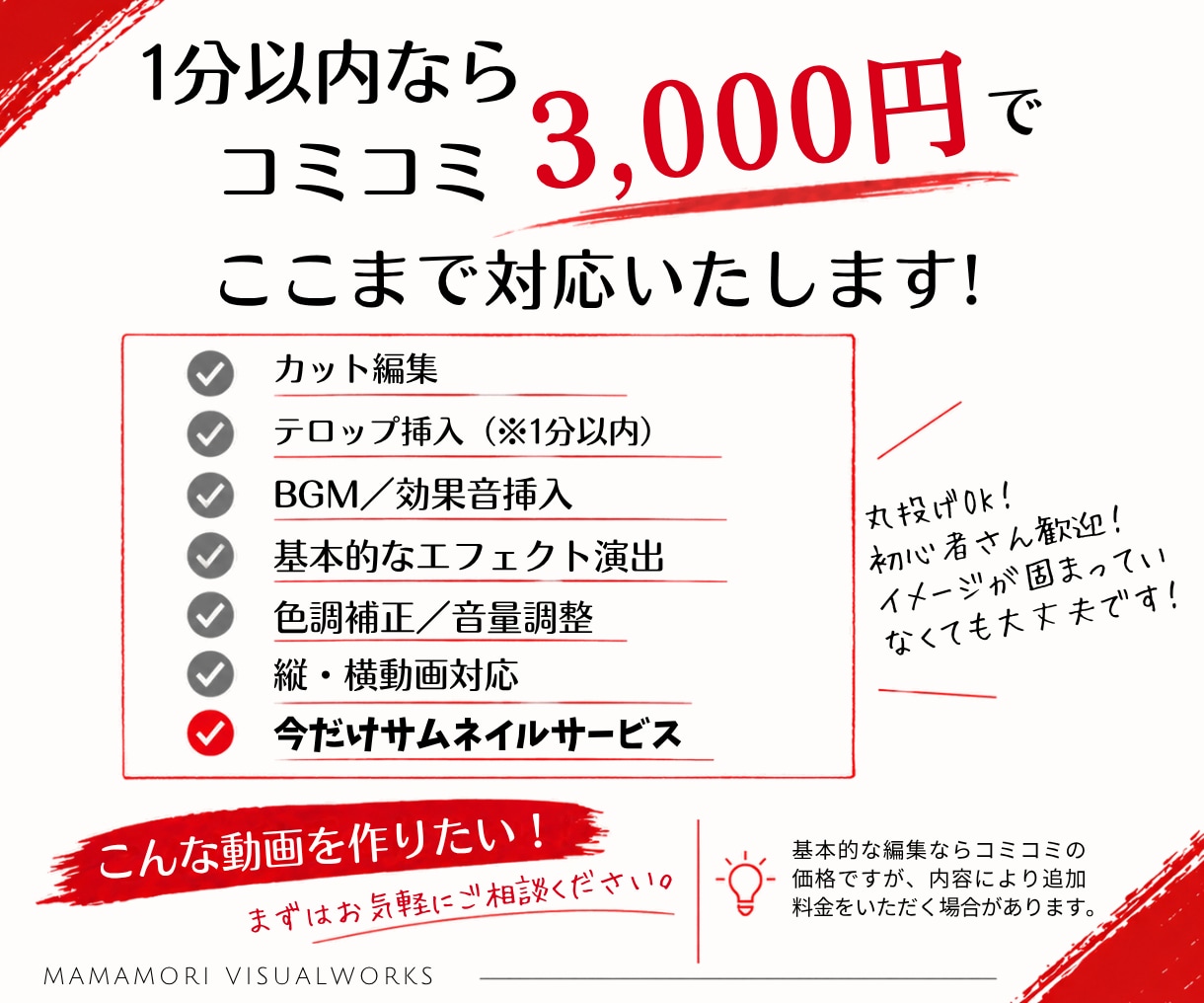 ショート動画｜YouTube動画 編集します 先着10名様限定｜コミコミ3,000円編集 イメージ2