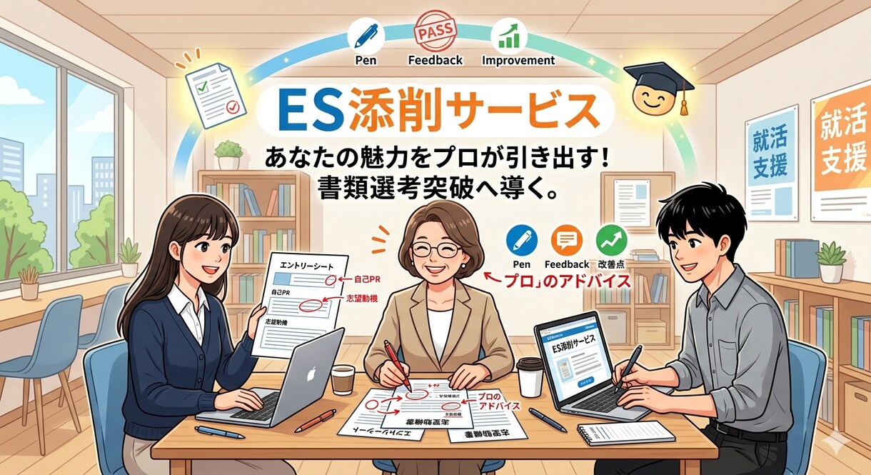 現役就活生（終了予定）ESを本音添削します IT・商社・コンサル志望の方へ現役就活生がESを本音で添削！ イメージ1