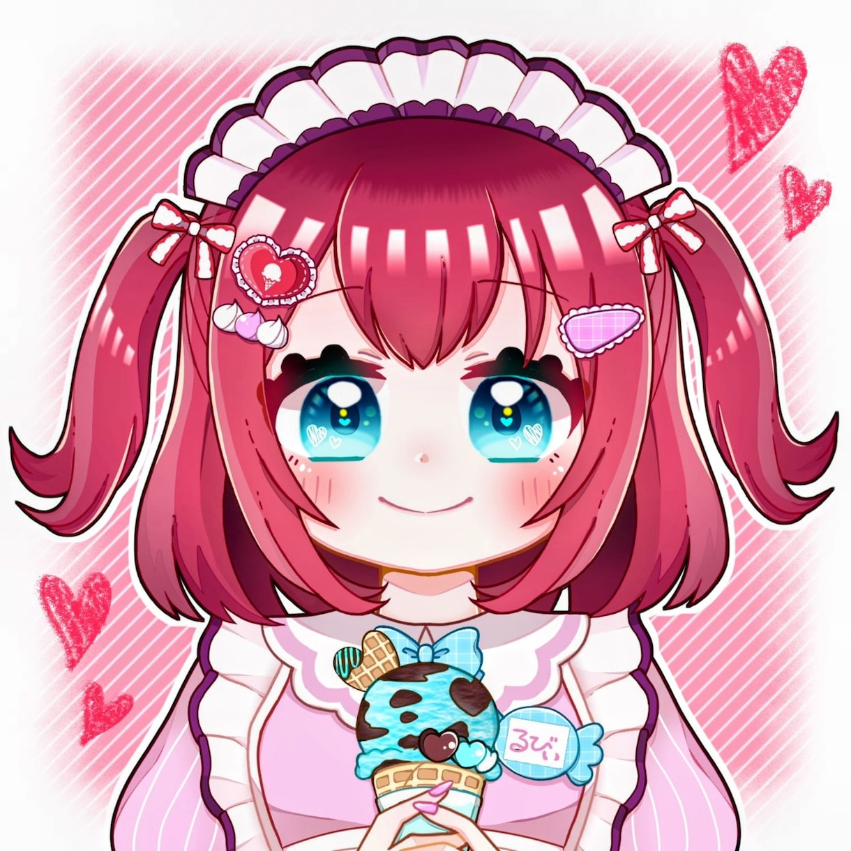 追加料金なし♡可愛いイラスト描きます シンプルで可愛いアイコンがほしい方におすすめ♪ イメージ2