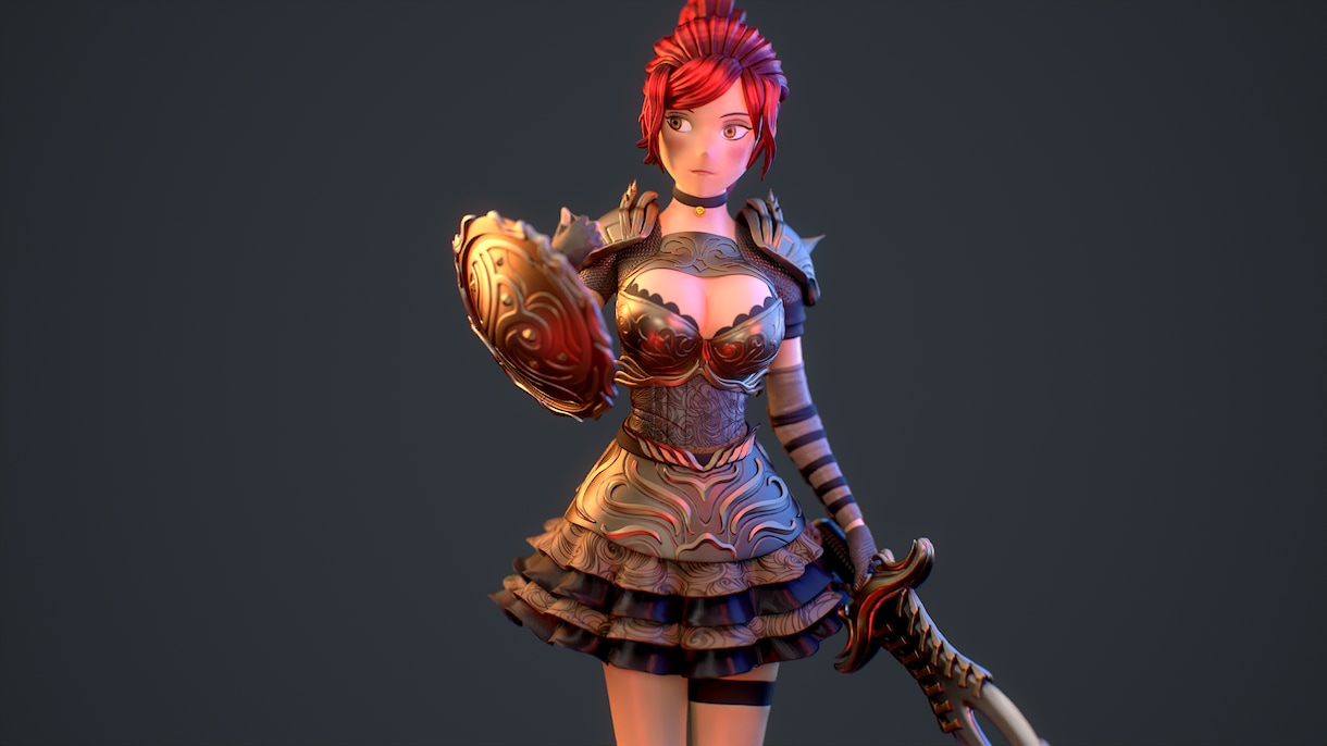 3D Character designます Character design for 3Dprint イメージ2