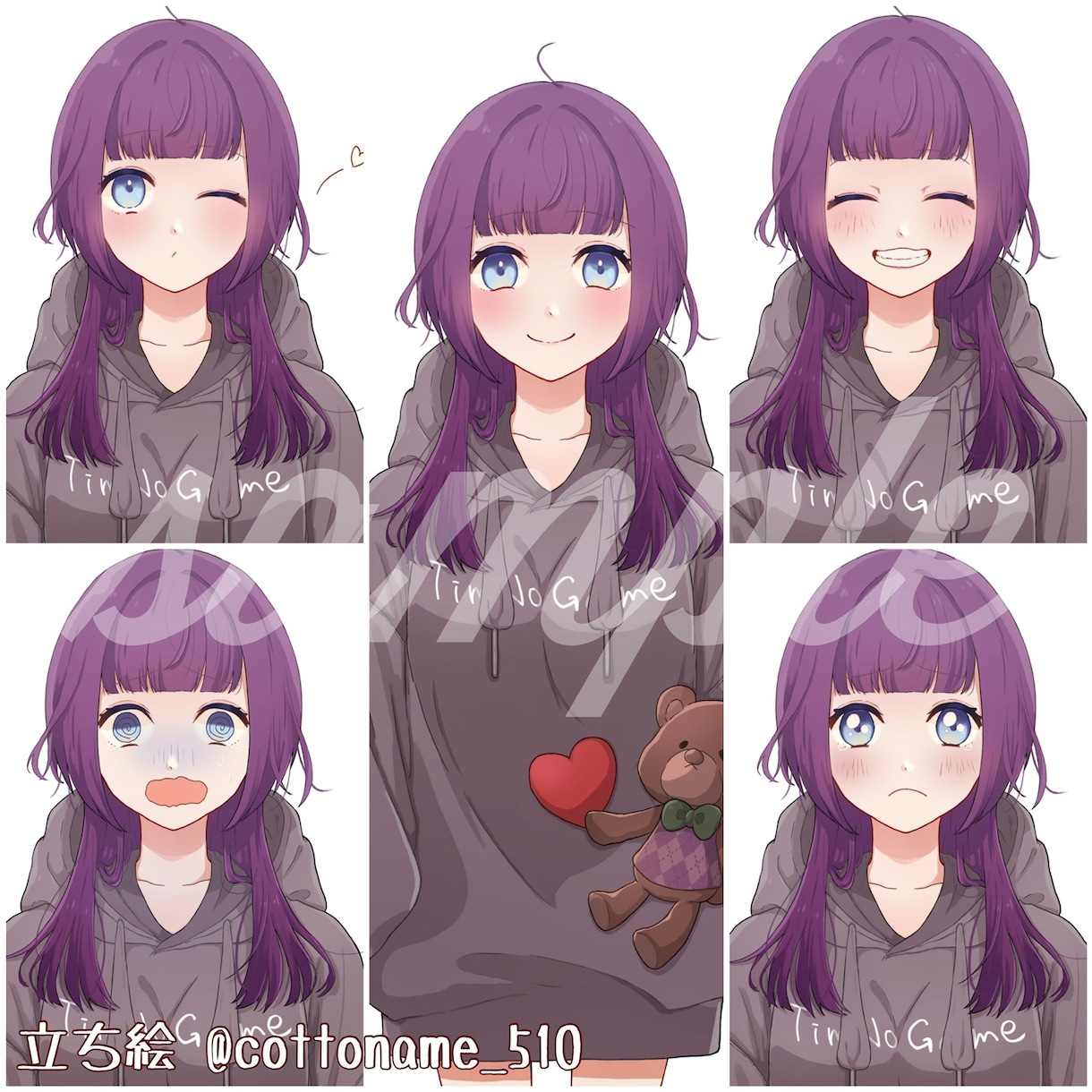 Live2D用やTRPG用などの立ち絵描きます 貴方だけのオリジナル立ち絵を作りませんか？ イメージ9