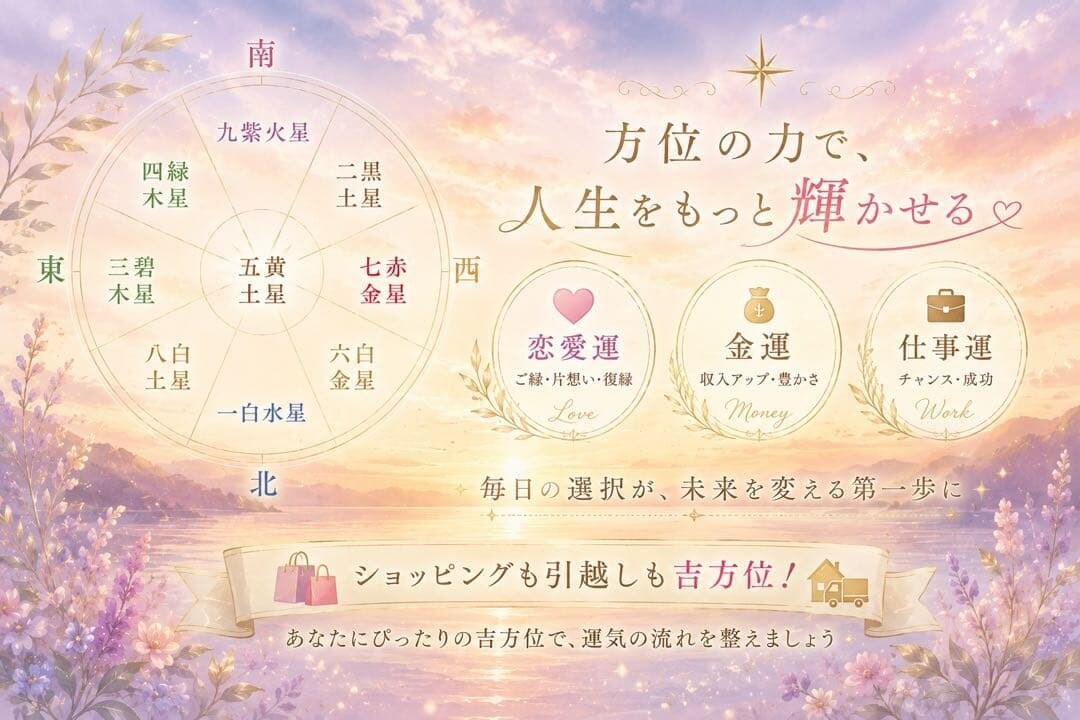 方位の力で人生をもっと輝かせます 幸せになる最短ルートが”ここに” イメージ1