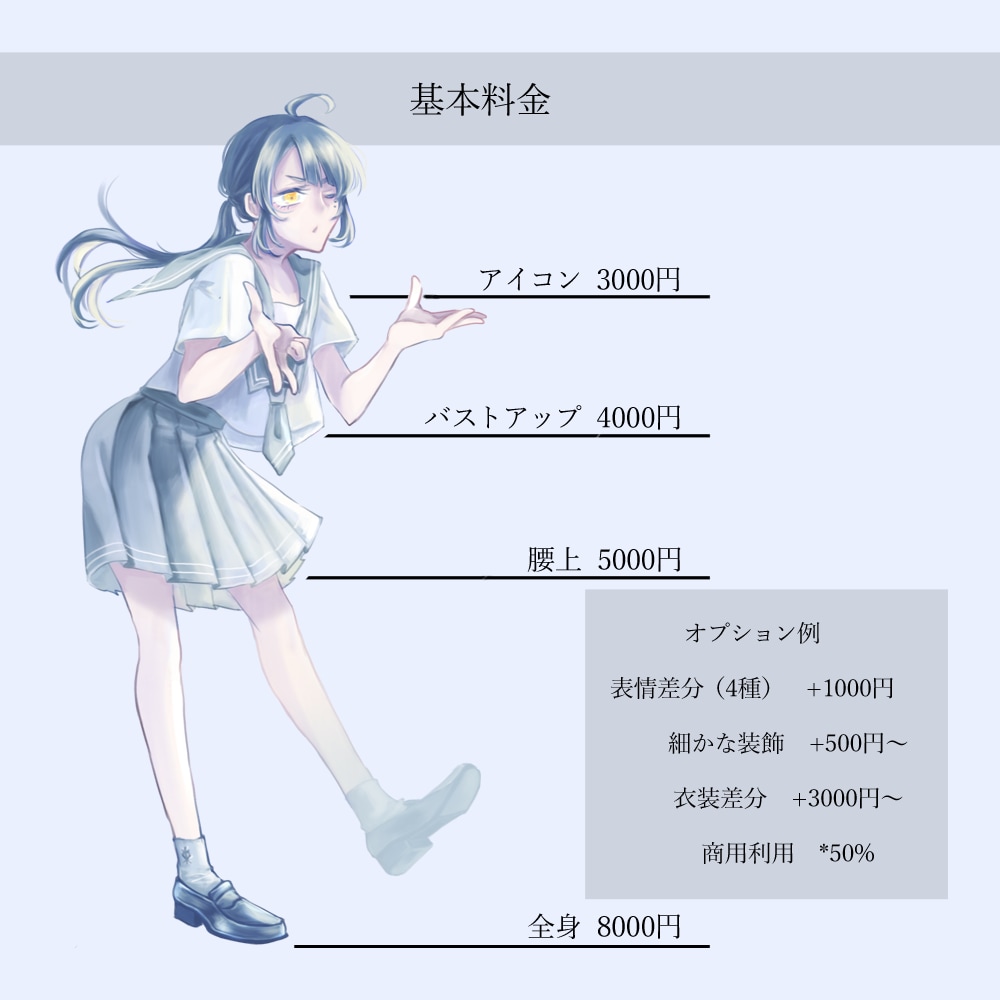 立ち絵製作承ります TRPG、動画、観賞用などにどうぞ イメージ2