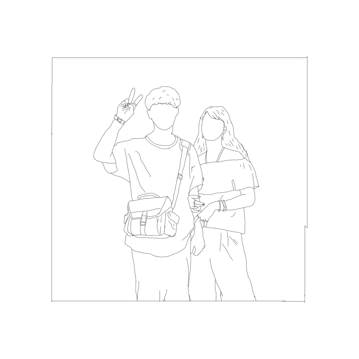 お好きな写真を編集し、イラスト化します プロフィール画像やカップル、思い出に イメージ3