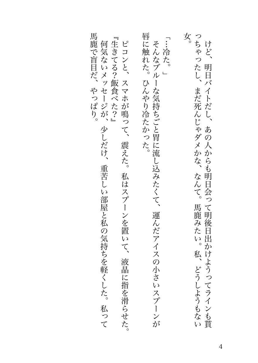 暗い女の子主人公の暗め百合SS書きます 1000~3000字程度の短め小説を書きます。 イメージ5