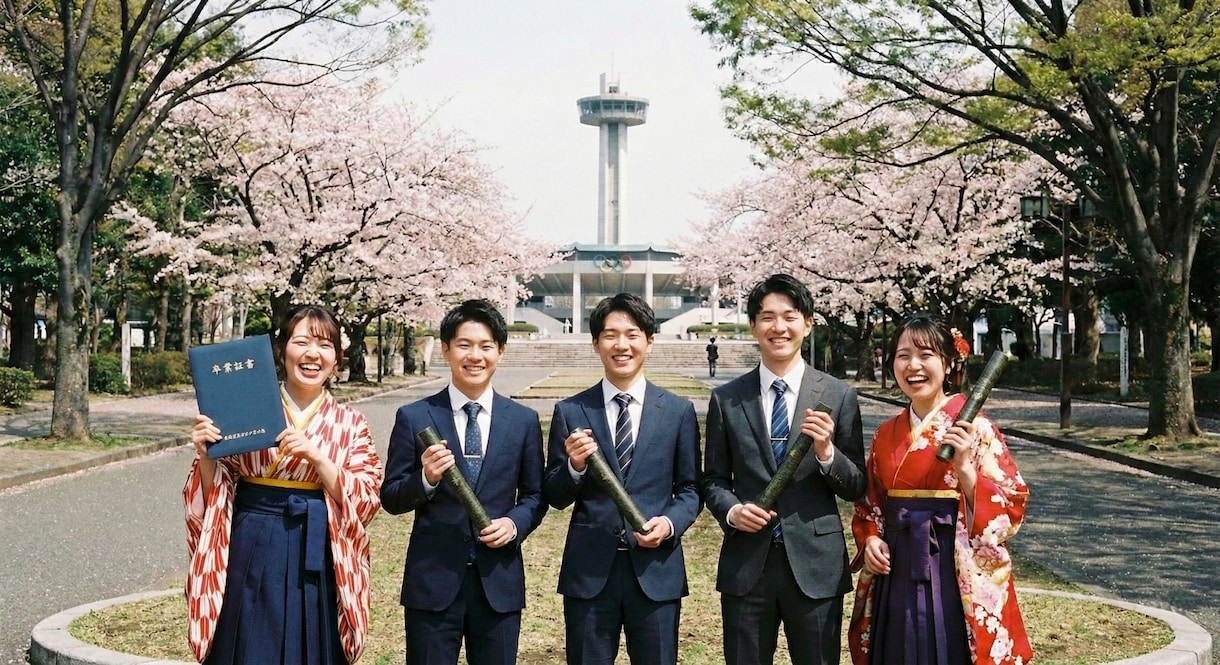 大学卒業式当日 出張撮影5人まで2万円ます 【駒沢大学専用】卒業式当日写真一人4000円（5人の場合） イメージ2