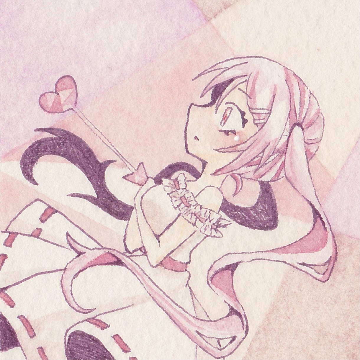 水彩絵の具でミニイラスト描きます 約55mm角のミニ原画を描きます。 イメージ4