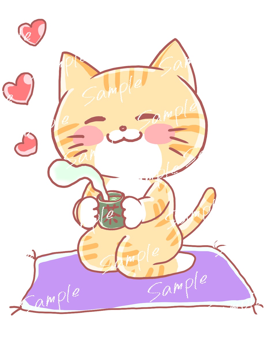 可愛いイラスト(表情差分)5点セット描きます 動画用、その他シンプルで可愛いイラスト描きます。 イメージ1