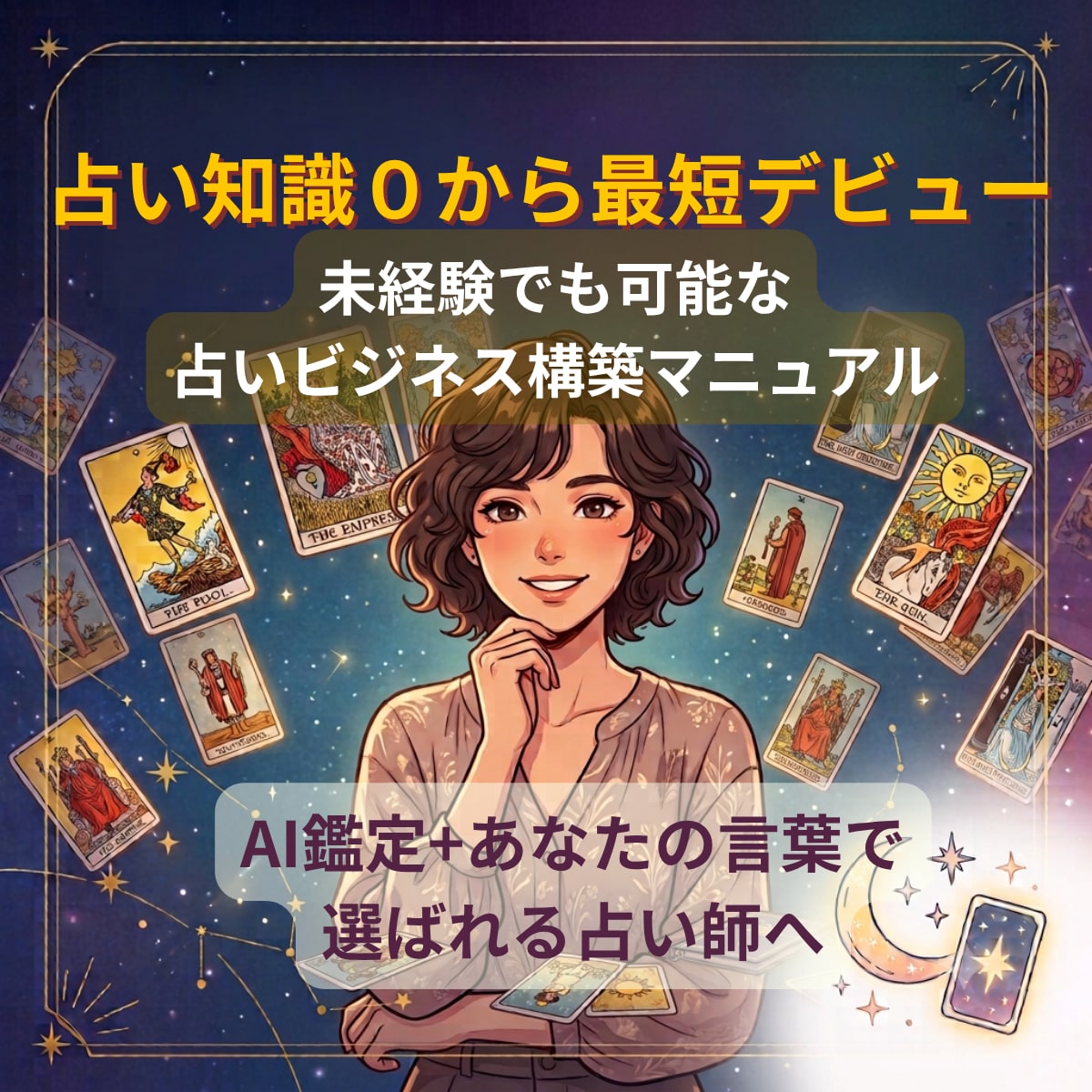 知識、経験ゼロでも最短で占い師デビューできます AI鑑定+カウンセラーの言葉で選ばれる占い師の道へ イメージ1