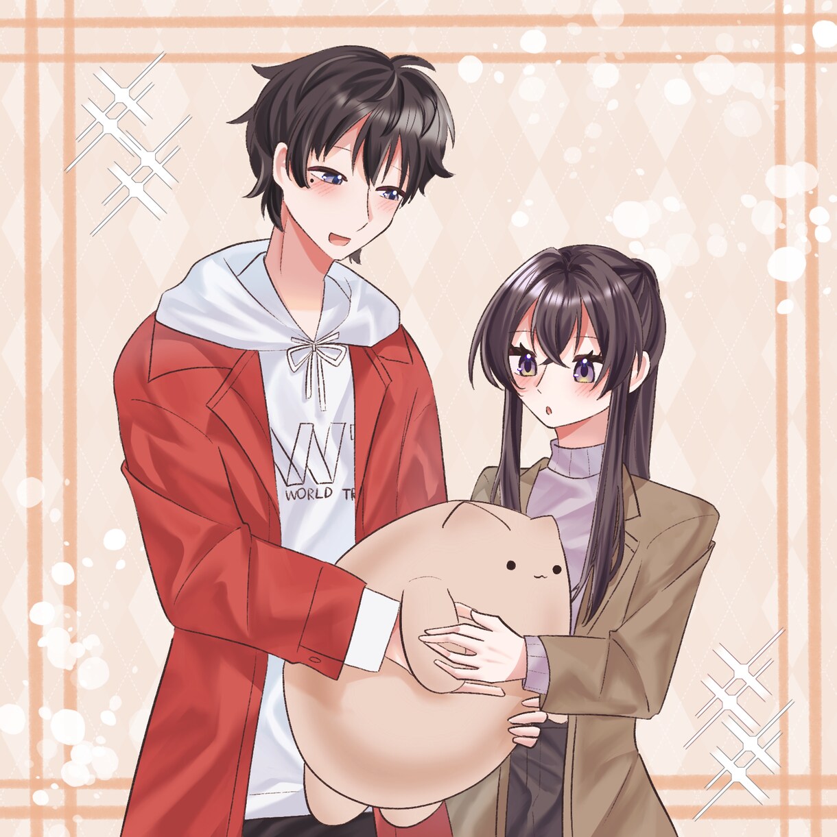 透明感あるかわいいイラスト制作します アイコンイラストやペア絵承っております イメージ1