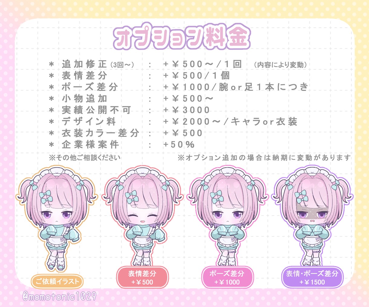 商用利用料込！可愛いSD（ミニ）キャラお描きします 表情差分のおまけ付き！かわいいミニキャラお任せください！ イメージ4