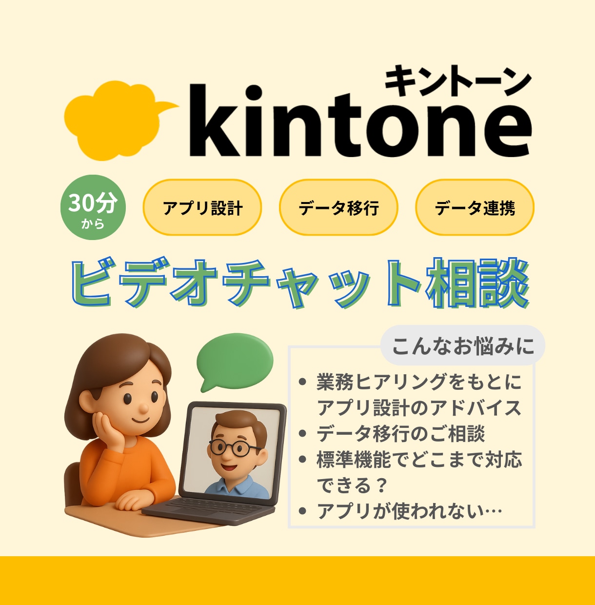kintoneアプリ設計の相談にのります 業務に合わせたkintoneアプリ設計やCSV移行を整理! イメージ1