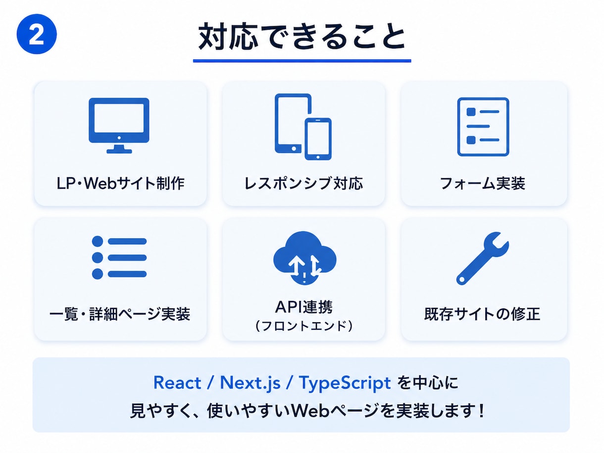 Next.js・Reactの画面やUIを修正します スマホ表示・UI不具合を丁寧に修正 イメージ3