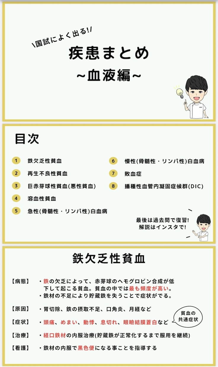 看護師国家試験 | 頻出疾患を徹底理解できます \効率よく勉強したいあなたへ/頻出疾患の要点をまとめた資料！ イメージ10