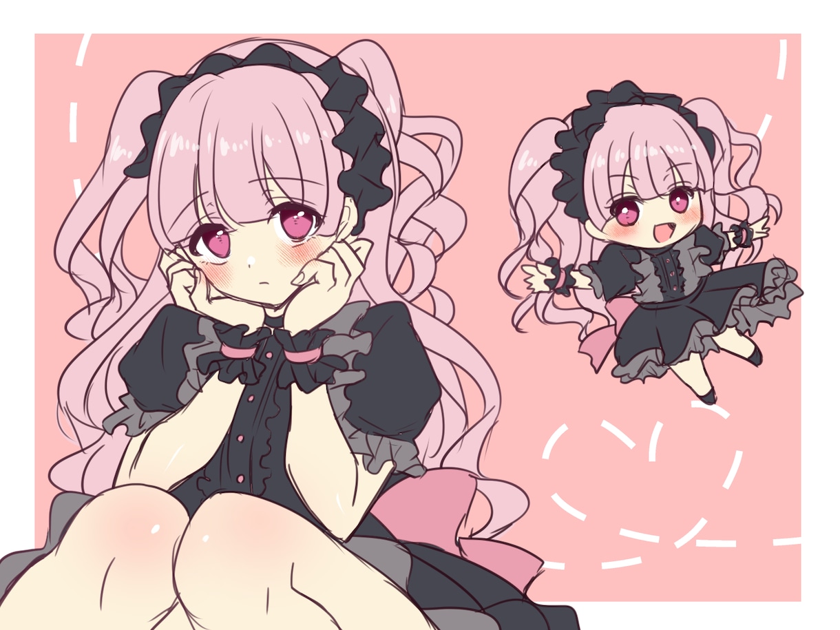 1500円！2点セットでお好きなキャラ描きます 簡易絵だから格安即納！さくっと気軽に依頼したい方に イメージ5
