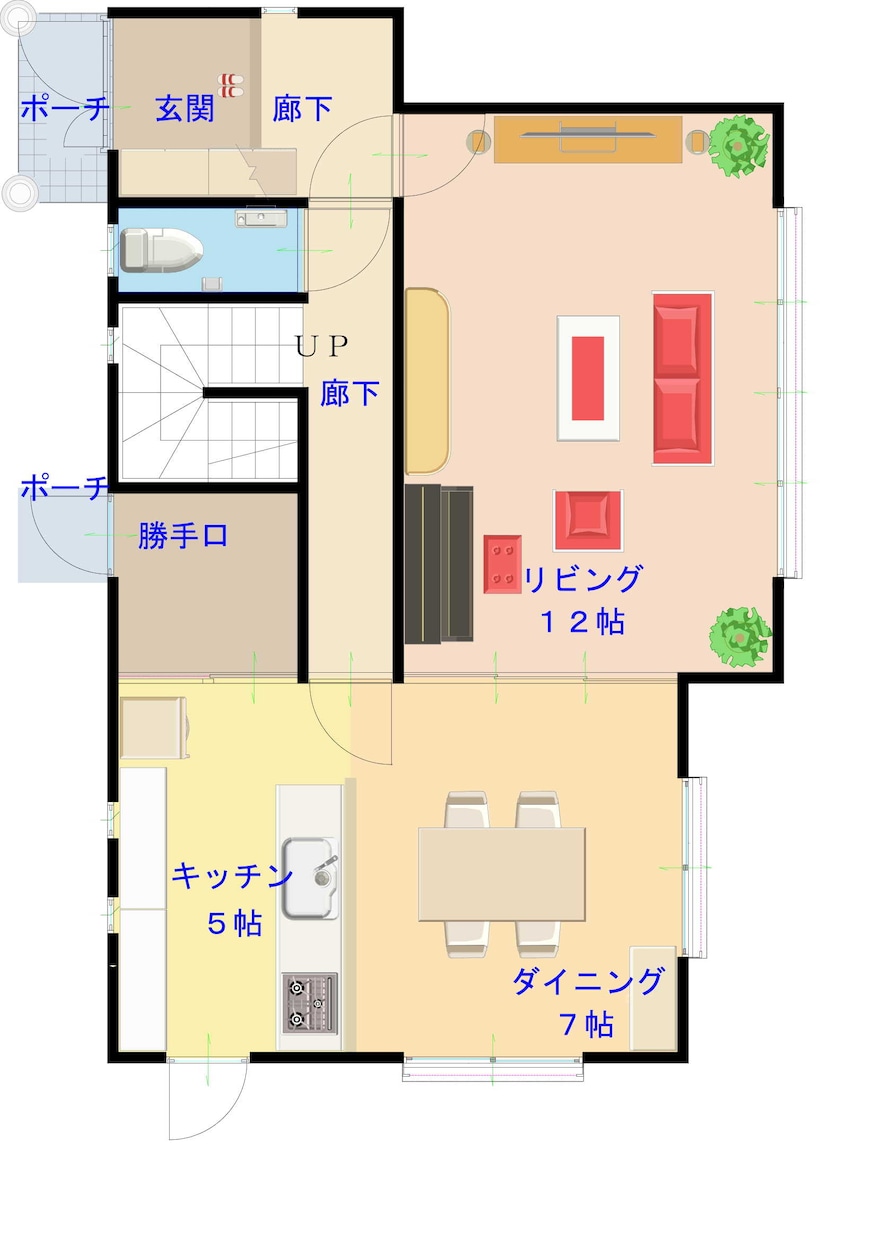 立体的な間取り図（イメージ図）を作成いたします ★お客様への最初のプレゼンにご活用ください！ イメージ2