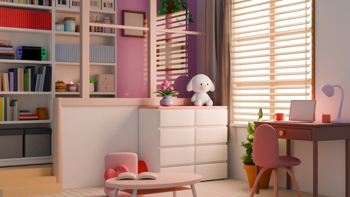 3D背景や部屋をお作りします あなただけのミニチュアのような3D背景をお作りします！ イメージ1