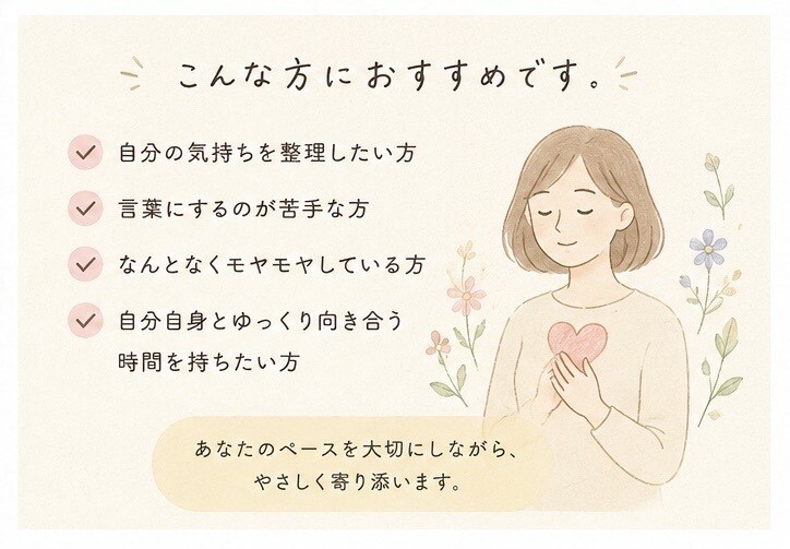 絵を通して、あなたの気持ちを一緒に整理していきます 【出品記念価格】3日間のワークで自分の心を優しく見つめる時間 イメージ3