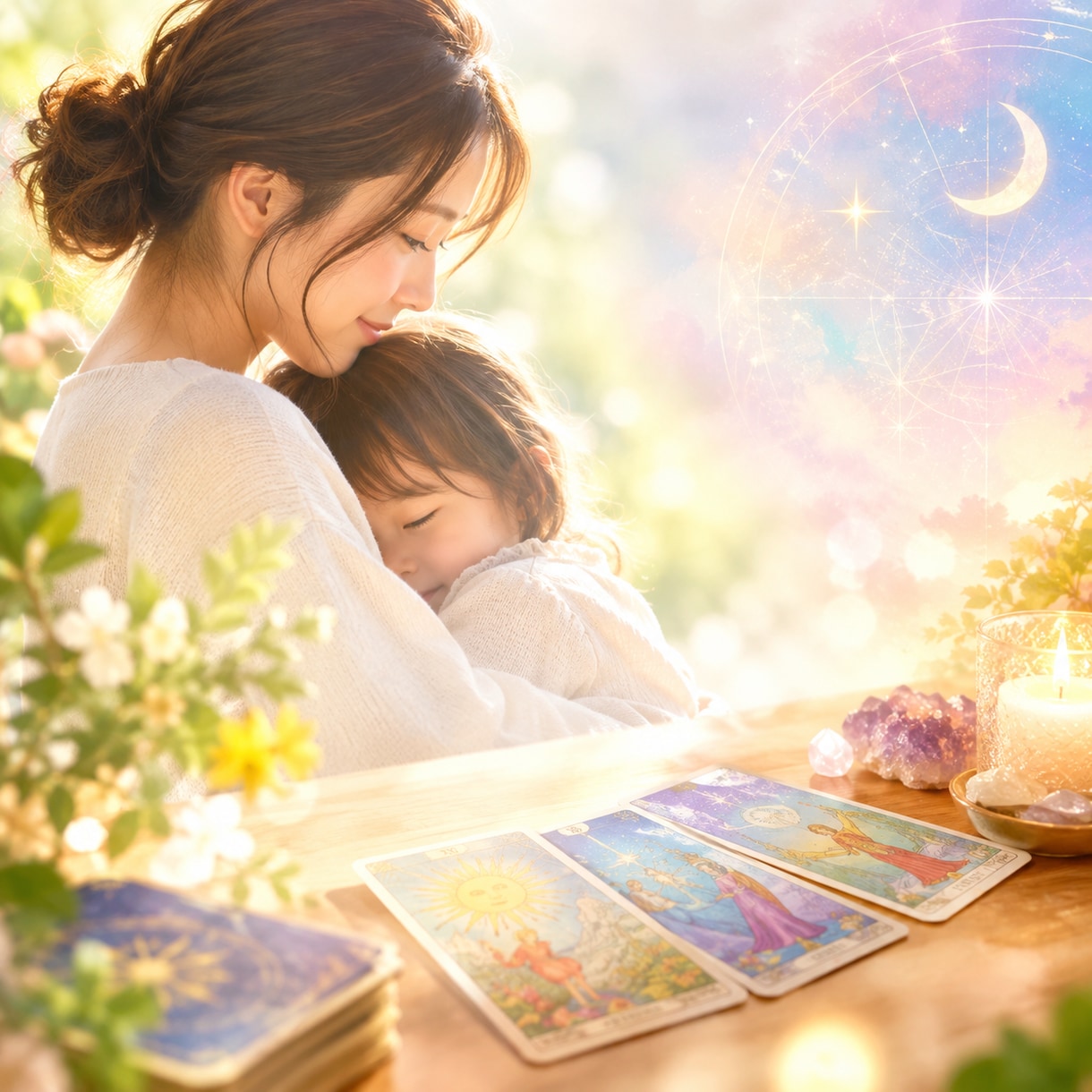 子育ての不安にタロットからメッセージを送ります ひとりで抱えた悩みに、カードから光をお届けします イメージ1