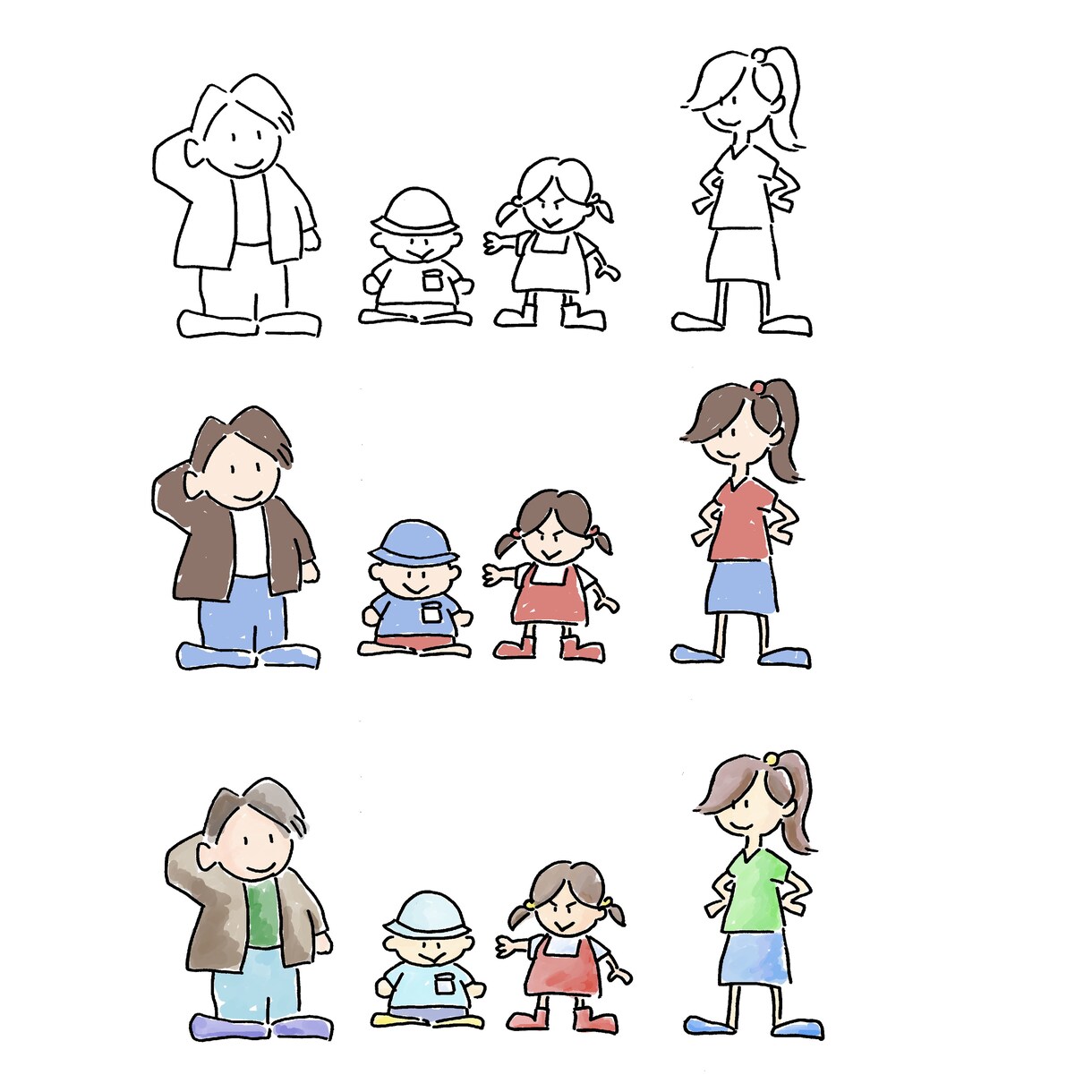 シンプル・かわいい系のイラストを制作します おしゃれでシンプル！挿絵、広告などのカット〜単体使用まで イメージ6