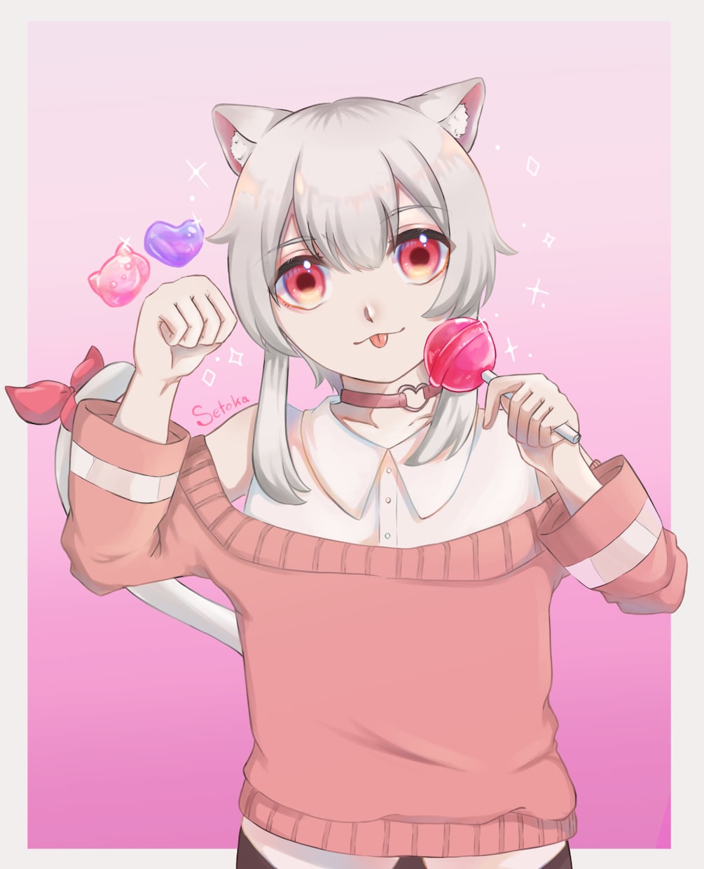 かわいいキャラクターの立ち絵を描きます 今だけ！実績作りのため値下げ中！！ イメージ1