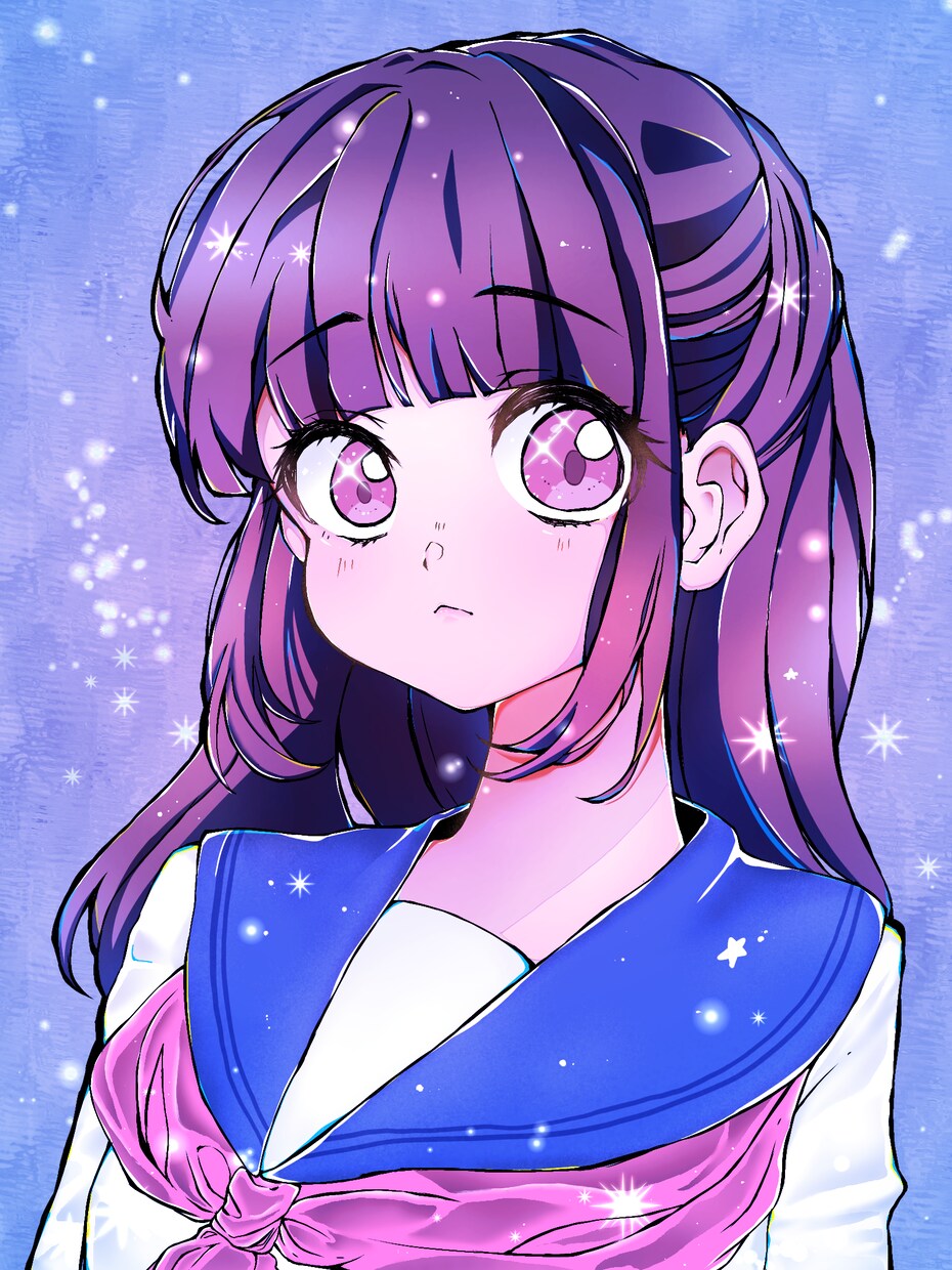 最短１週間！キラキラ可愛い女の子描きます SNSアイコン・ヘッダー/サムネイル/立ち絵など　商用OK！ イメージ3