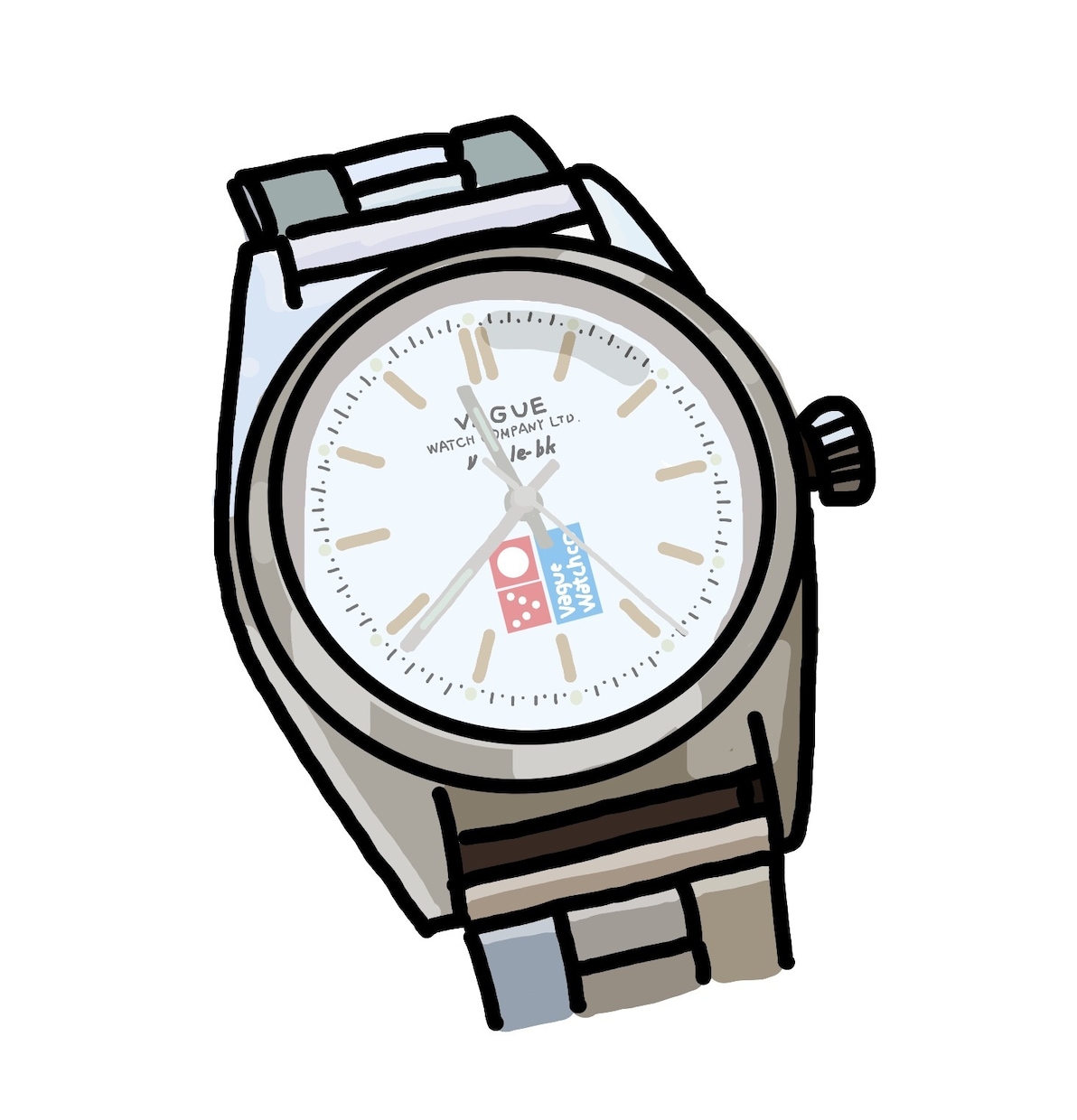 ポップな【腕時計】のイラスト描きます 愛用の腕時計・思い出の腕時計‼︎ イメージ1