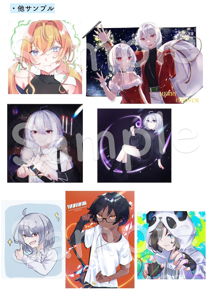 あなただけのイラスト制作いたします ゴシックな雰囲気のあるキャラクターアイコン イメージ4