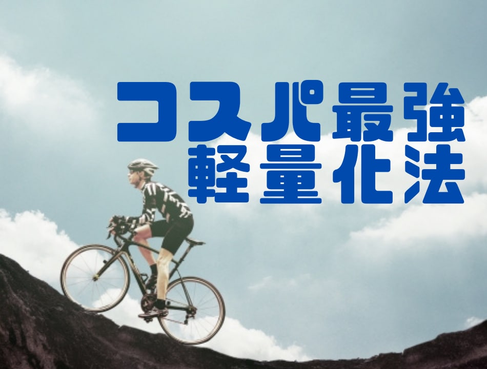 ロードバイク乗りの為のコスパ最強軽量化法を教えます 身体も自転車の一部！高額パーツ購入前に無駄な脂肪を落とす！ イメージ1