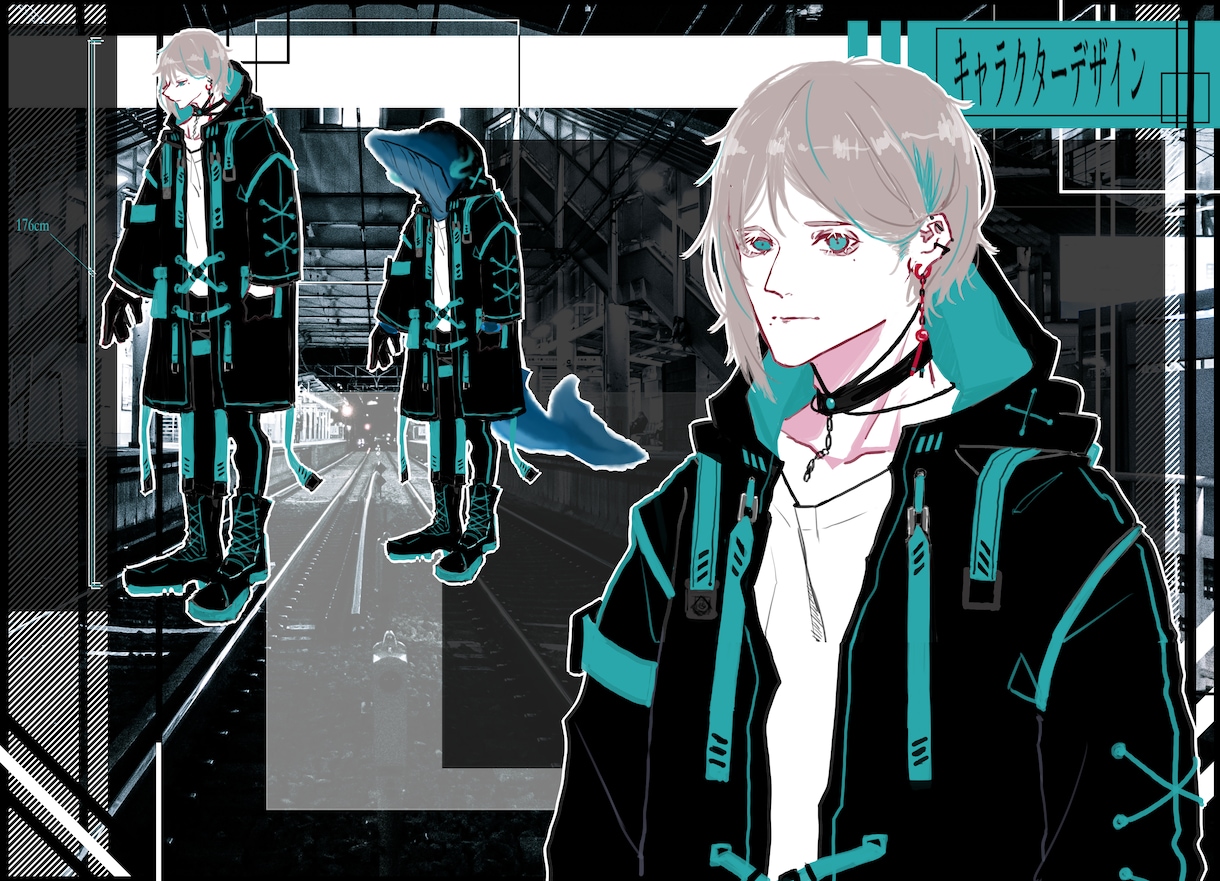 オリジナルのキャラクターをデザインいたします ほんのりダークな雰囲気のキャラクターを作成いたします! イメージ4