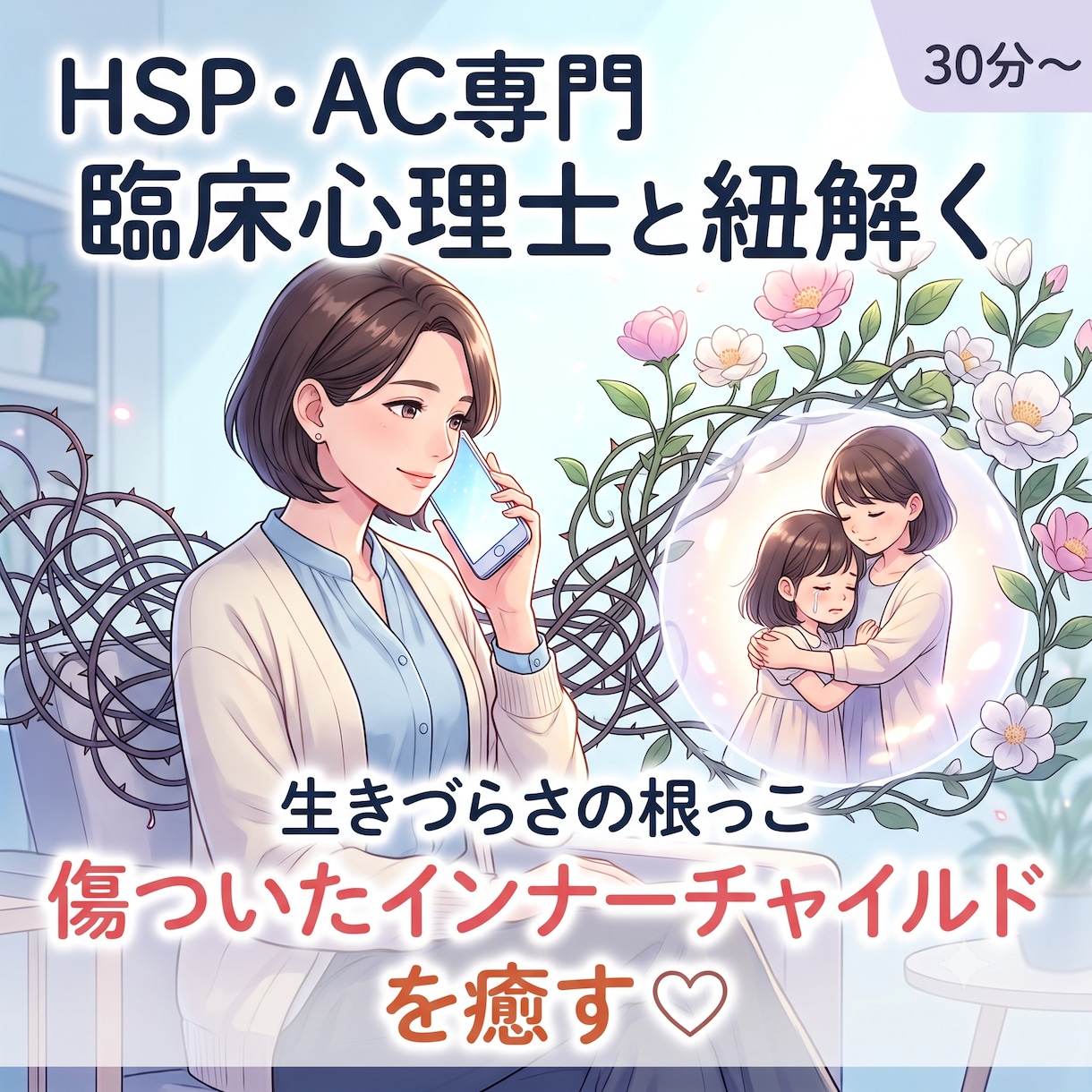 気にしすぎて疲れる｜を臨床心理士と整理します HSP・ACの生きづらさ｜気にしすぎ・親子関係・自己否定 イメージ1