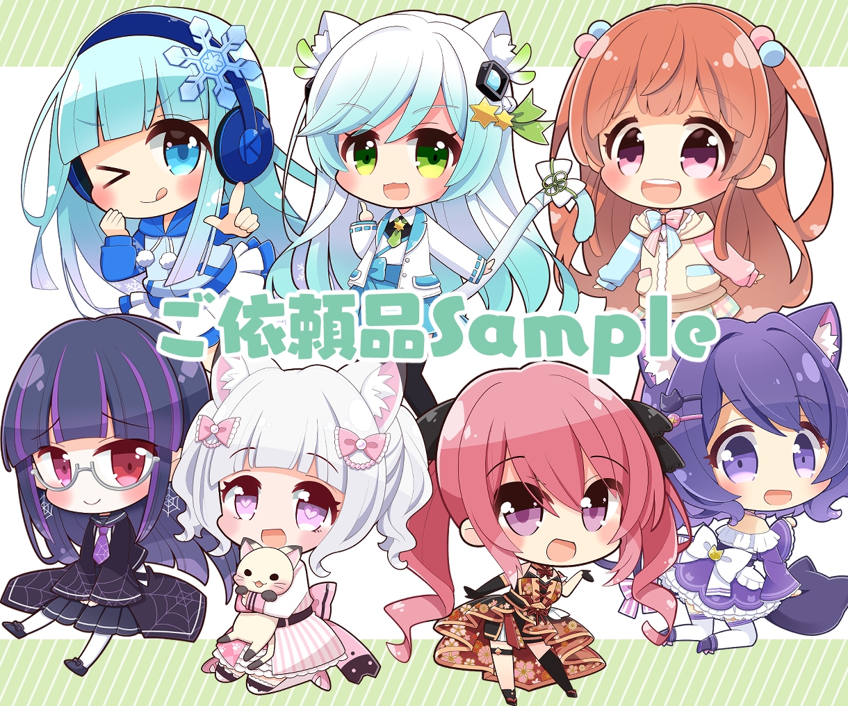 かわいいSDキャラ（ミニキャラ）のイラスト描きます SNSアイコンやサムネイル、動画など利用OK！ イメージ5