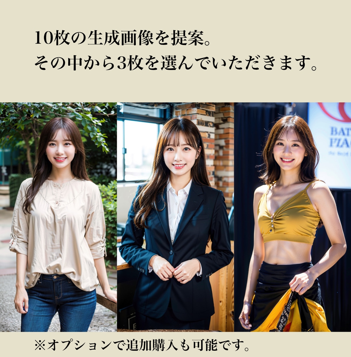 WebデザイナーがAIで画像をオーダーメイドします 広告・SNS・サイトデザインで「使える」リアルなAI人物画像 イメージ3