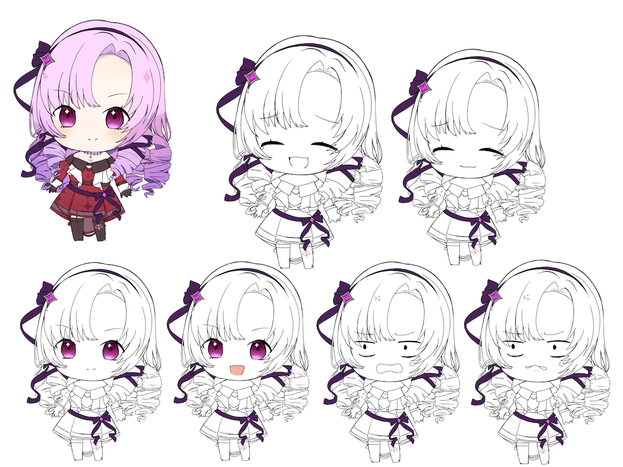 商用◎かわいいデフォルメイラストを描きます Vtuber、アイドルのグッズやフラスタ、アイコンに！ イメージ4
