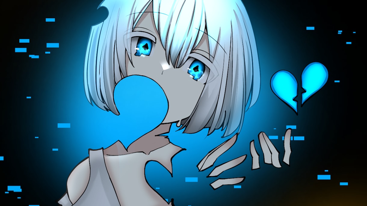 ボカロ曲歌ってみたMV、これらのイラストを描きます ご要望に沿った絵を描きます！(バストアップ構図のみ) イメージ2