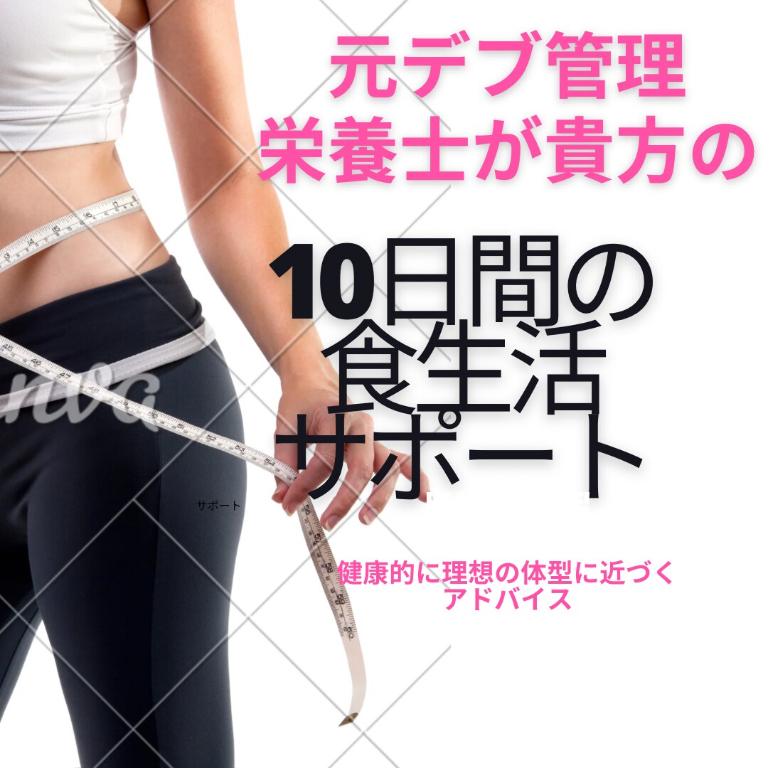元デブ管理栄養士10日間食生活サポートします 貴方に沿ったアドバイス　健康的に痩せる秘訣公開 イメージ1