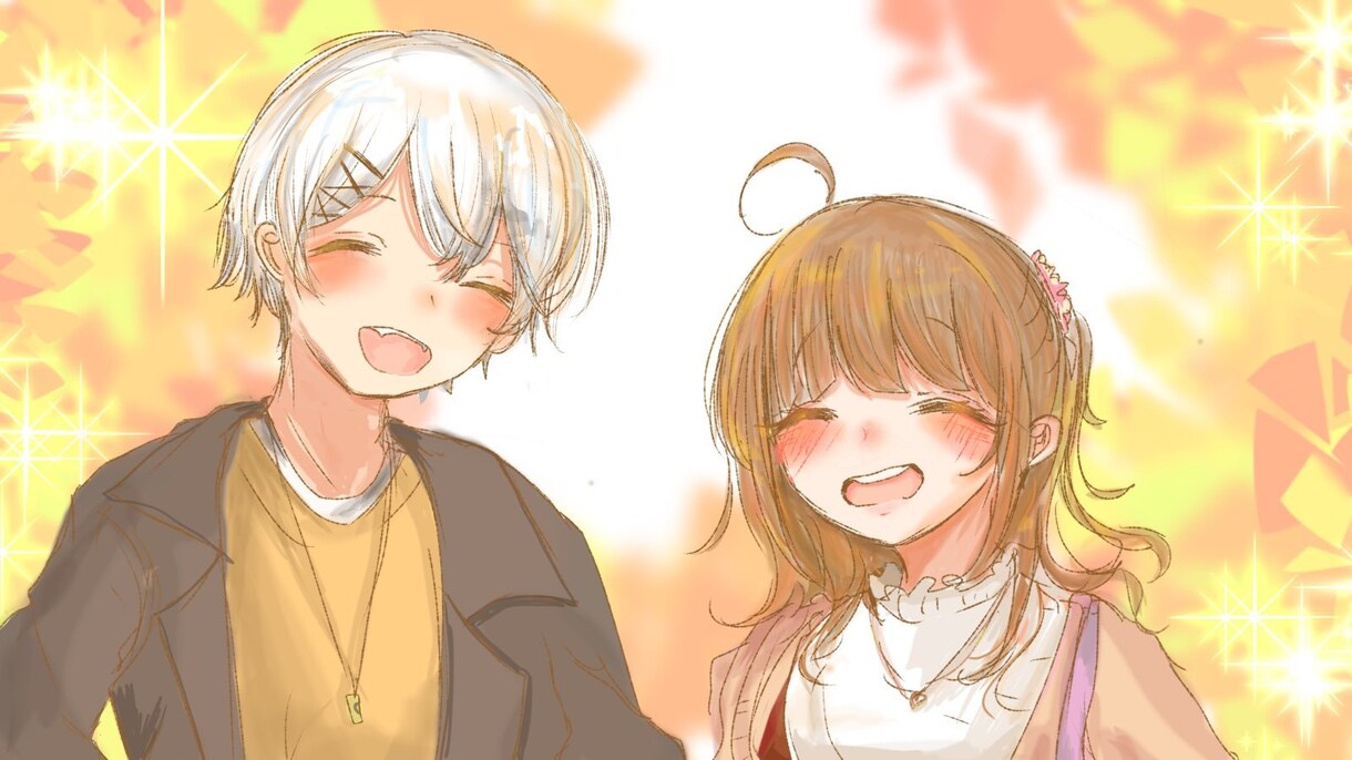 ふわふわかわいいイラスト描きます 柔らかい雰囲気の女の子やかあいい衣装描くのが好き イメージ4