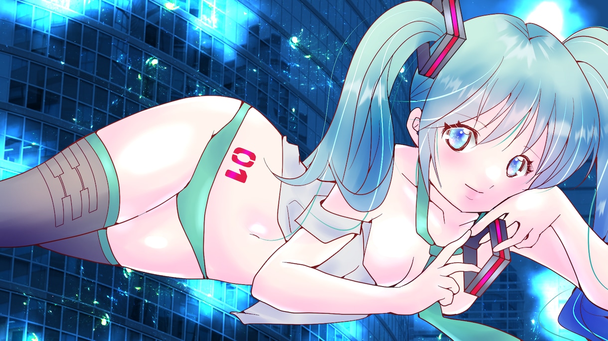 動画用イラスト、サムネ等フルHDで制作いたします ボーカロイドやUTAU、歌ってみた、VTuberさんなど！ イメージ3
