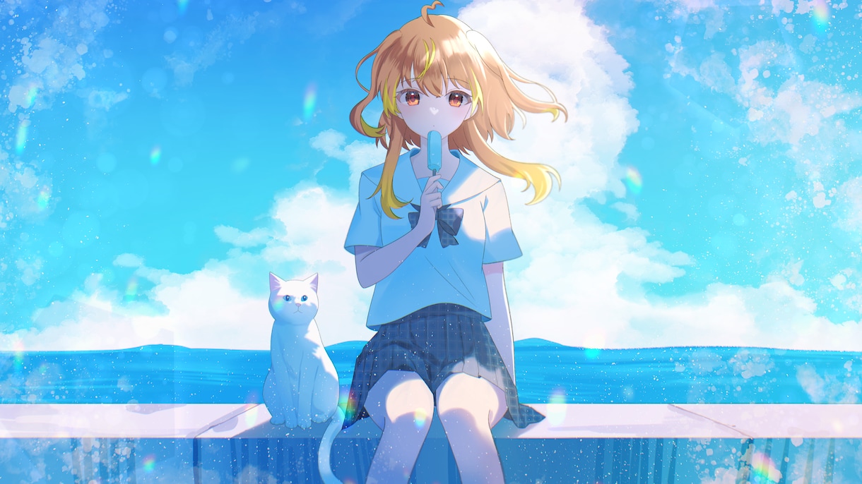 まだ間に合う！夏のイラスト制作します 【商用利用無料！！】あなただけの夏のイラスト制作します！ イメージ4